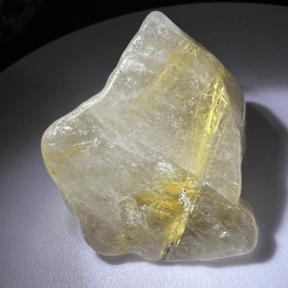 Golden Rutilated Quartz Crystal Freeform (#9)‎ - Picture 11 of 11